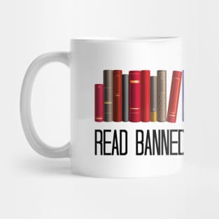 Funny Read Banned Books, Teacher Librarian Gift, Mug